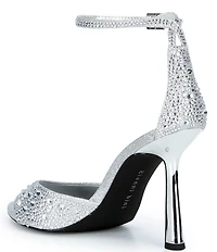 Gianni Bini Grady Two Rhinestone Stiletto Dress Sandals