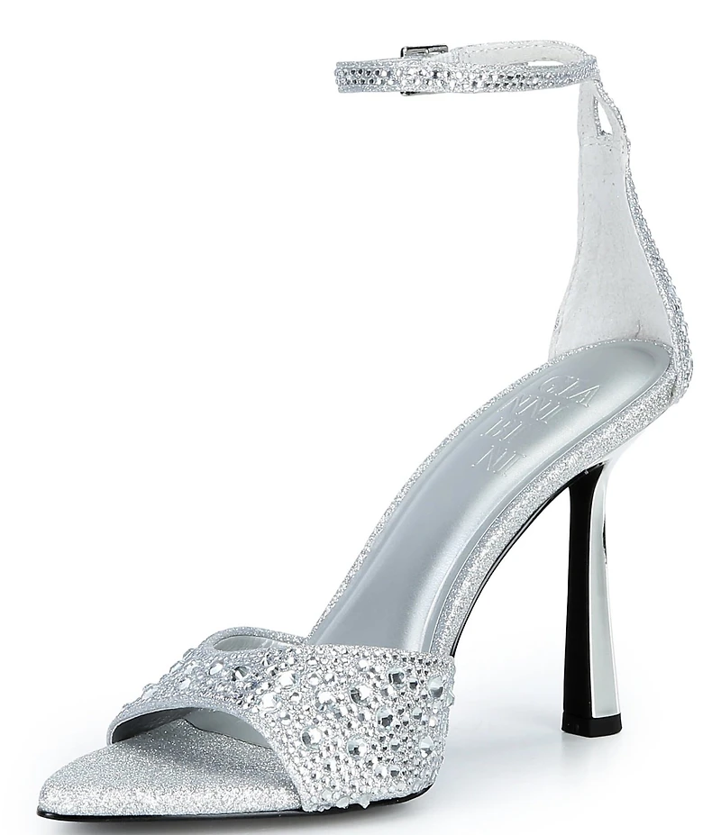 Gianni Bini Grady Two Rhinestone Stiletto Dress Sandals
