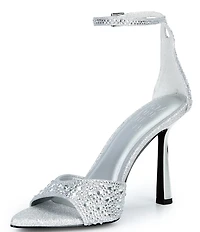 Gianni Bini Grady Two Rhinestone Stiletto Dress Sandals