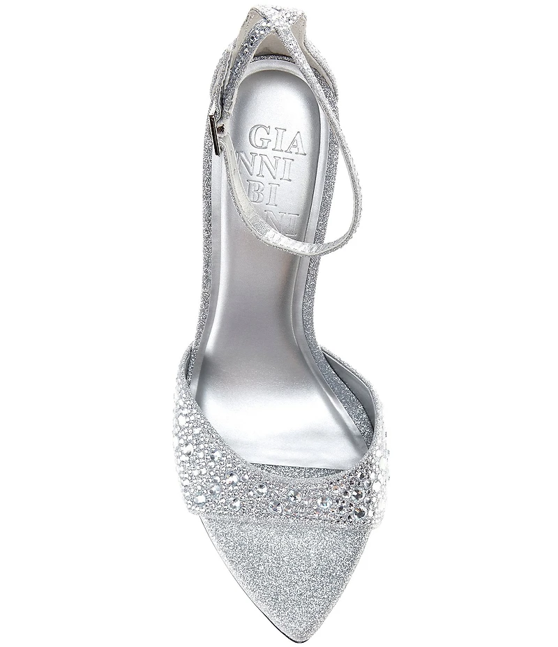 Gianni Bini Grady Two Rhinestone Stiletto Dress Sandals