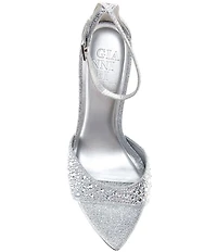 Gianni Bini Grady Two Rhinestone Stiletto Dress Sandals