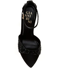 Gianni Bini Grady Two Rhinestone Stiletto Dress Sandals