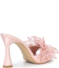 Gianni Bini Haley Flower Rhinestone Slide Dress Sandals