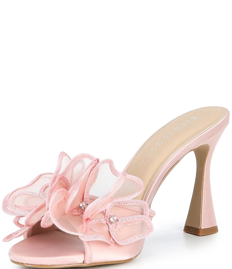 Gianni Bini Haley Flower Rhinestone Slide Dress Sandals