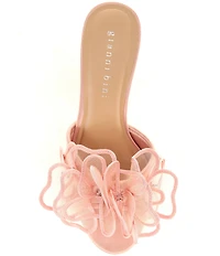 Gianni Bini Haley Flower Rhinestone Slide Dress Sandals