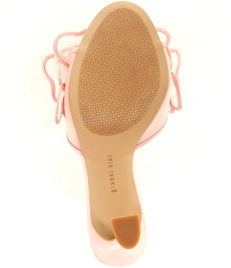 Gianni Bini Haley Flower Rhinestone Slide Dress Sandals