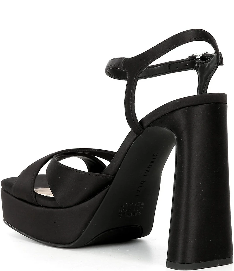 Gianni Bini Halliday Matte Satin Platform Dress Sandals