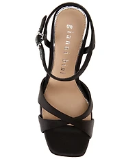 Gianni Bini Halliday Matte Satin Platform Dress Sandals