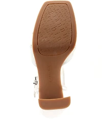 Gianni Bini Halliday Metallic Leather Platform Dress Sandals