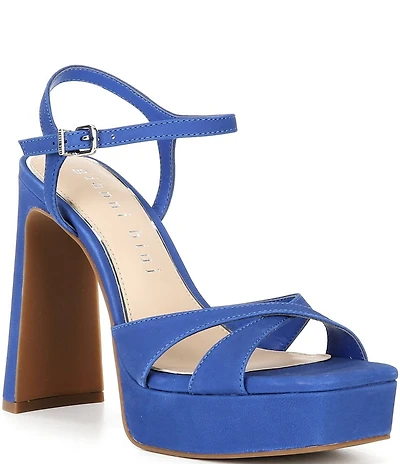 Gianni Bini Halliday Nubuck Suede Platform Dress Sandals