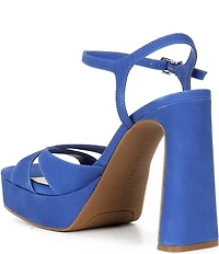 Gianni Bini Halliday Nubuck Suede Platform Dress Sandals