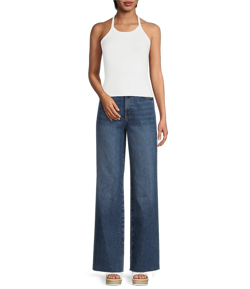 Gianni Bini Halter Neck Sleeveless Knit Tank Top