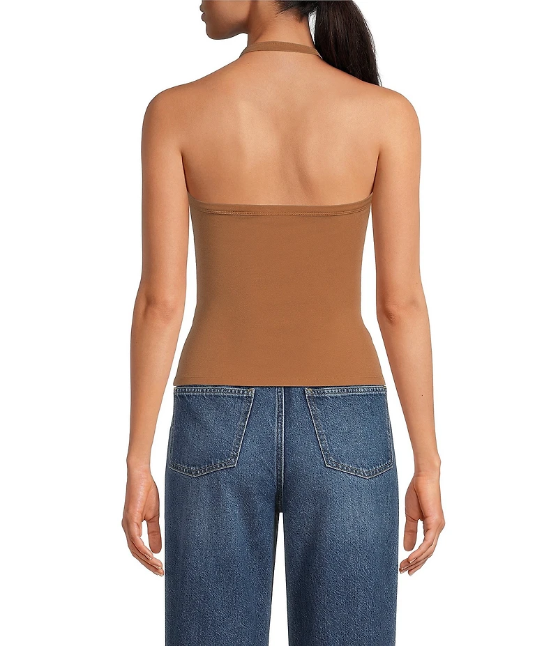 Gianni Bini Halter Neck Sleeveless Knit Tank Top