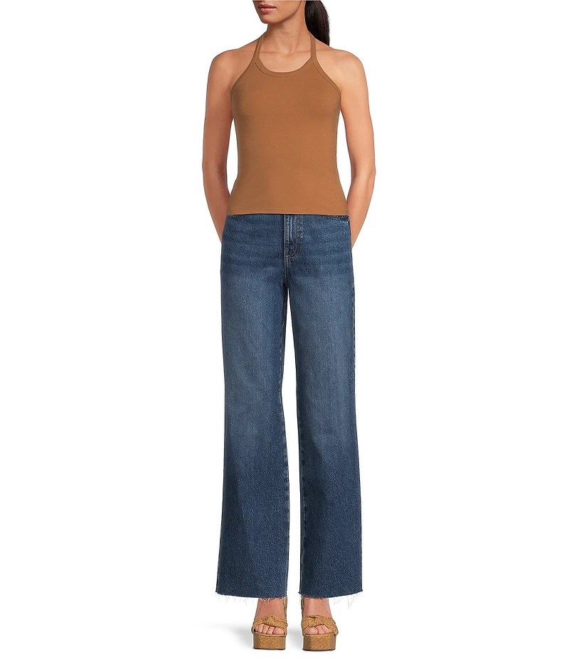 Gianni Bini Halter Neck Sleeveless Knit Tank Top