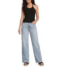 Gianni Bini Halter Neck Sleeveless Knit Tank Top