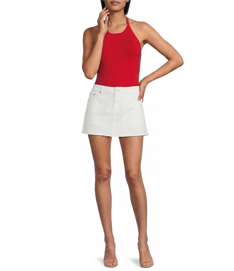 Gianni Bini Halter Neck Sleeveless Knit Tank Top