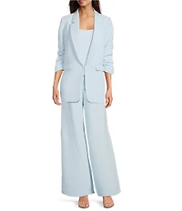 Gianni Bini Harlow Crepe Wide Leg Coordinating Trouser Pants