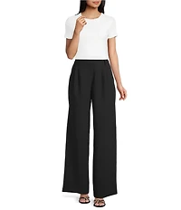 Gianni Bini Harlow Crepe Wide Leg Coordinating Trouser Pants