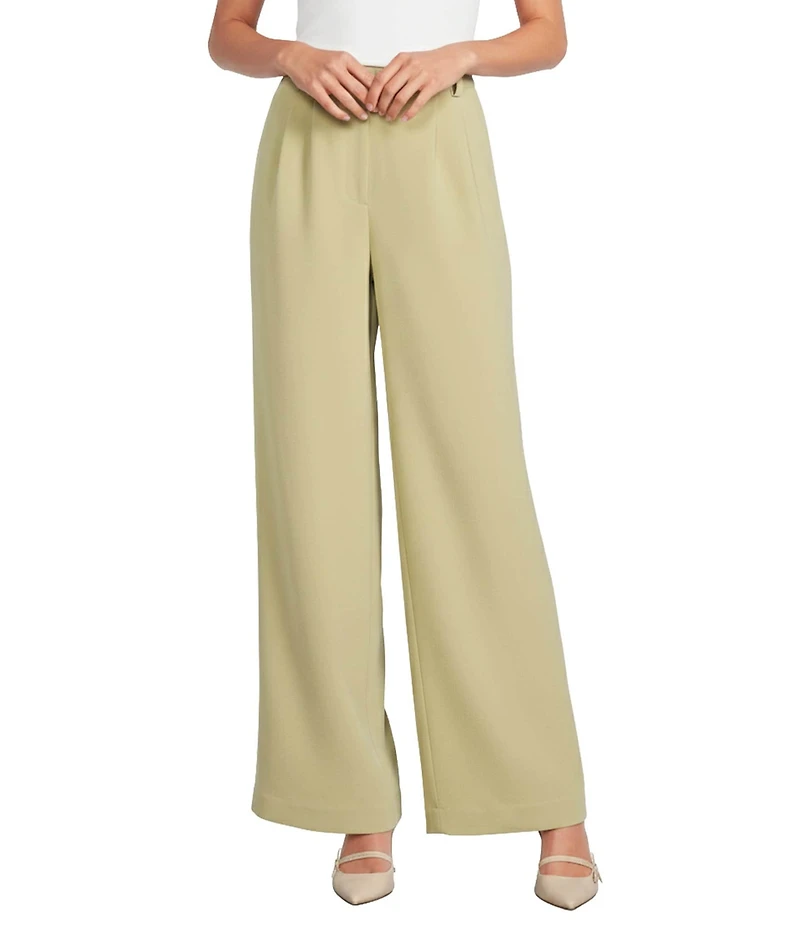 Gianni Bini Harlow Crepe Wide Leg Coordinating Trouser Pants