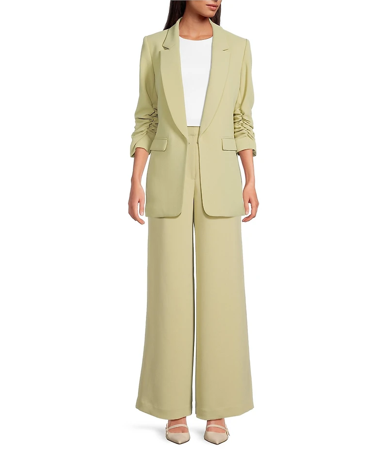 Gianni Bini Harlow Crepe Wide Leg Coordinating Trouser Pants