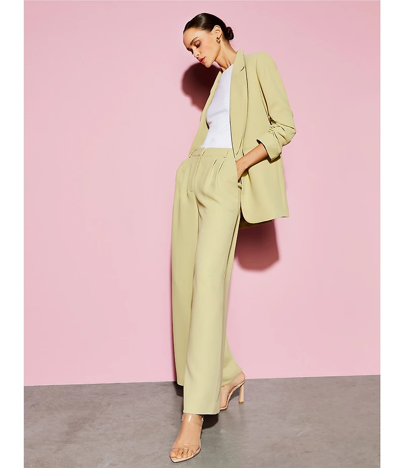 Gianni Bini Harlow Crepe Wide Leg Coordinating Trouser Pants