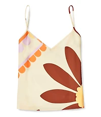 Gianni Bini Harper Printed Satin V-Neck Cami