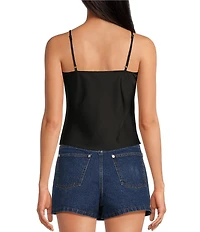 Gianni Bini Harper Satin V-Neck Cami
