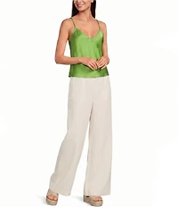 Gianni Bini Harper V-Neck Sleeveless Satin Tank Top