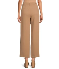 Gianni Bini Hartley Crepe Pleated Straight Wide Leg Coordinating Pants