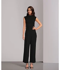 Gianni Bini Hartley Crepe Pleated Straight Wide Leg Coordinating Pants