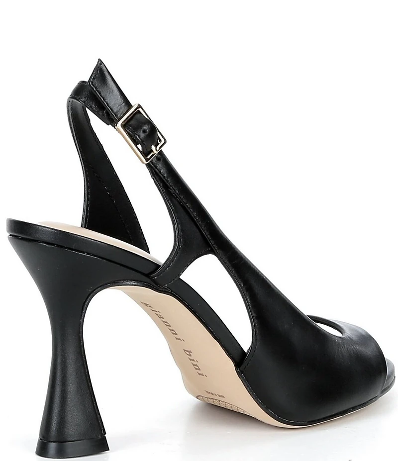 Gianni Bini Hines Leather Slingback Dress Sandals