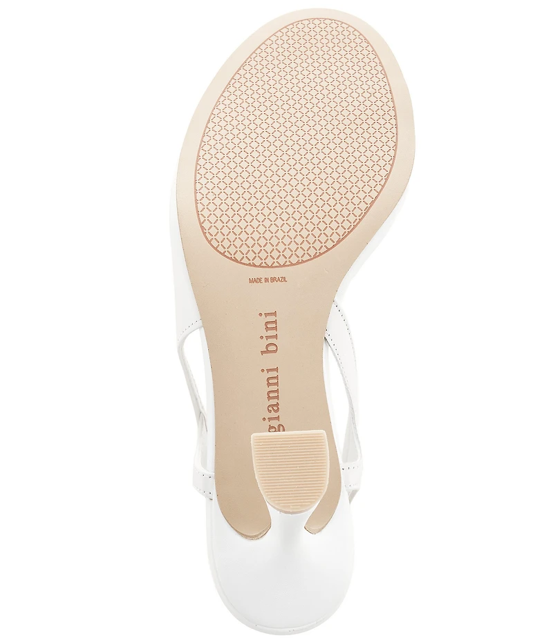 Gianni Bini Hines Leather Slingback Dress Sandals