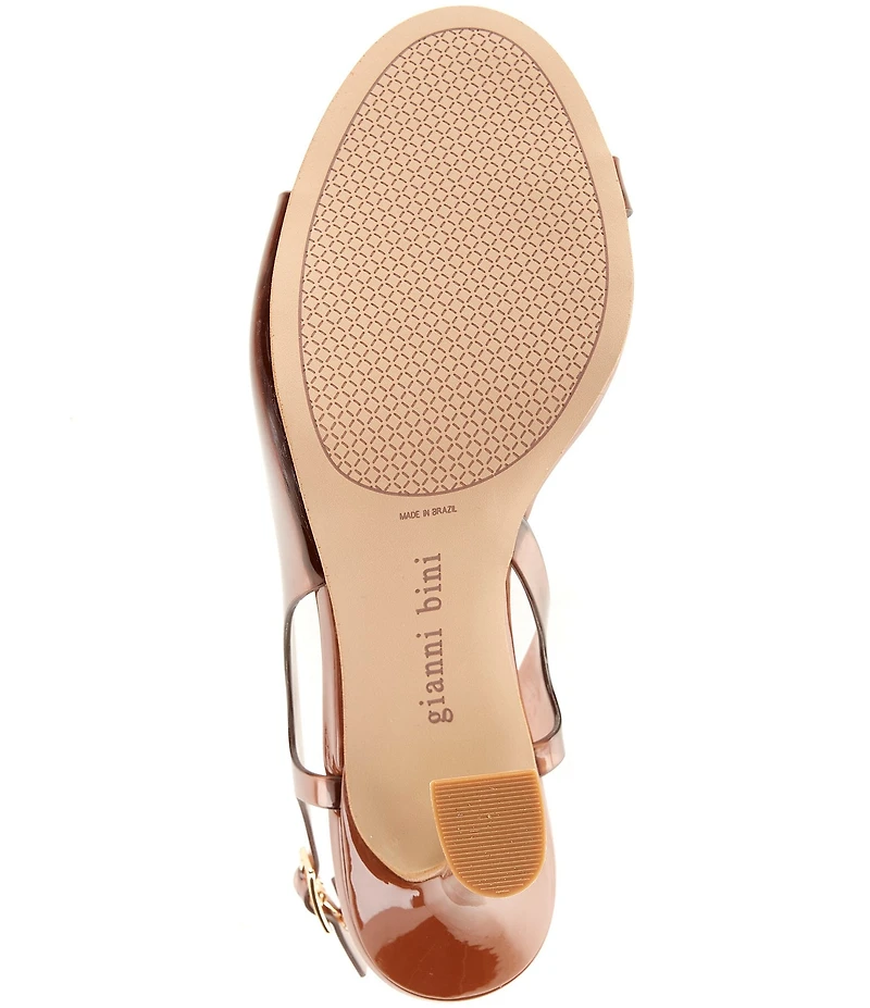 Gianni Bini Hines Clear Slingback Dress Sandals