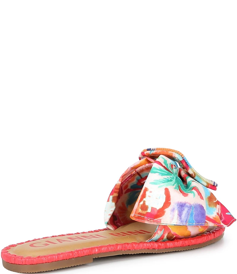 Gianni Bini Jaxson Two Print Mismatched Buckle Ornament Slide Sandals