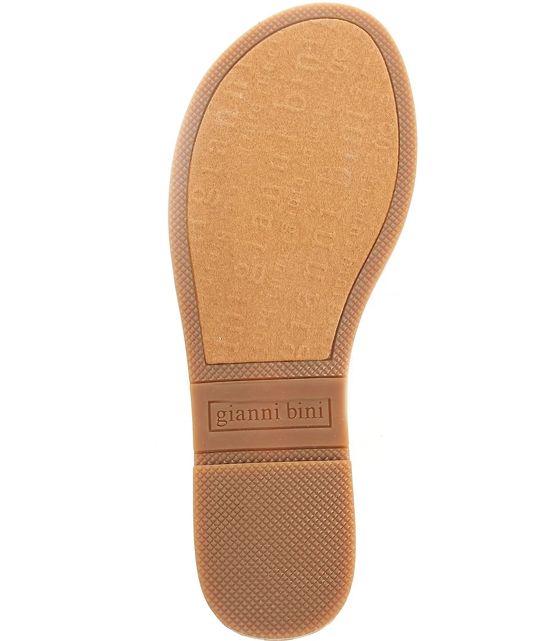 Gianni Bini Jaxx Clear Mismatched Rhinestone Ornament Flat Slide Sandals