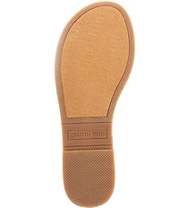 Gianni Bini Jaxx Clear Mismatched Rhinestone Ornament Flat Slide Sandals