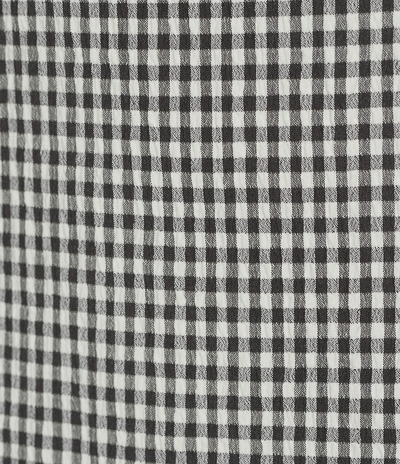 Gianni Bini Jayden Gingham Print Boatneck Sleeveless Coordinating Mini Dress