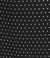 Gianni Bini Jayden Polka Dot Print Boatneck Sleeveless Linen Mini Dress