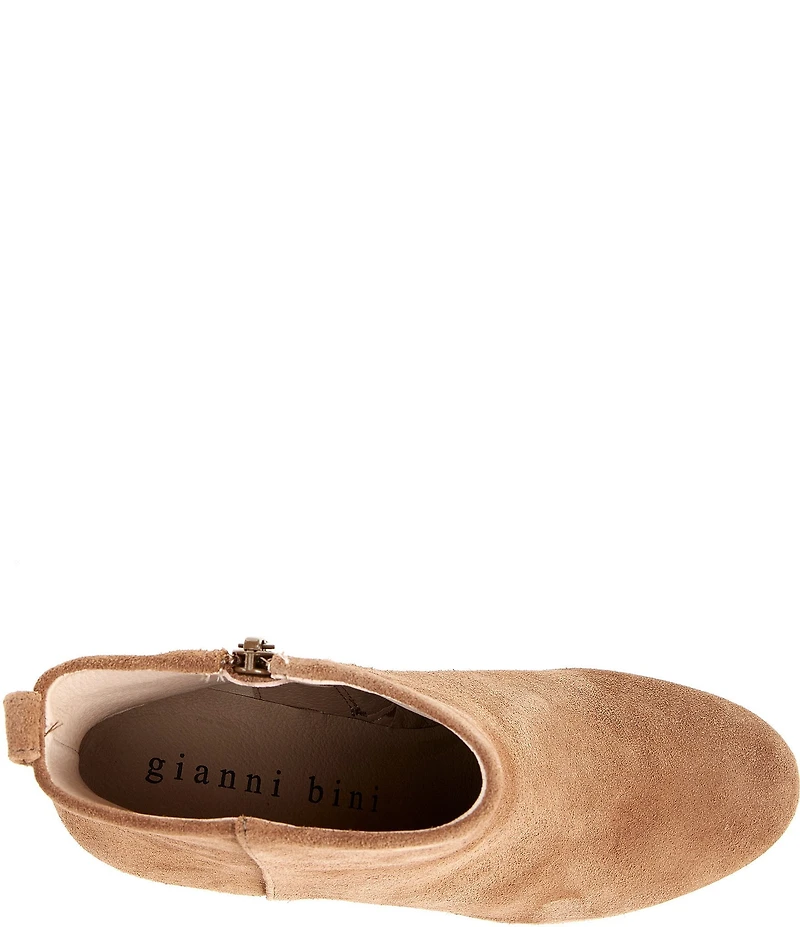 Gianni Bini Jaydennn Suede Block Heel Booties