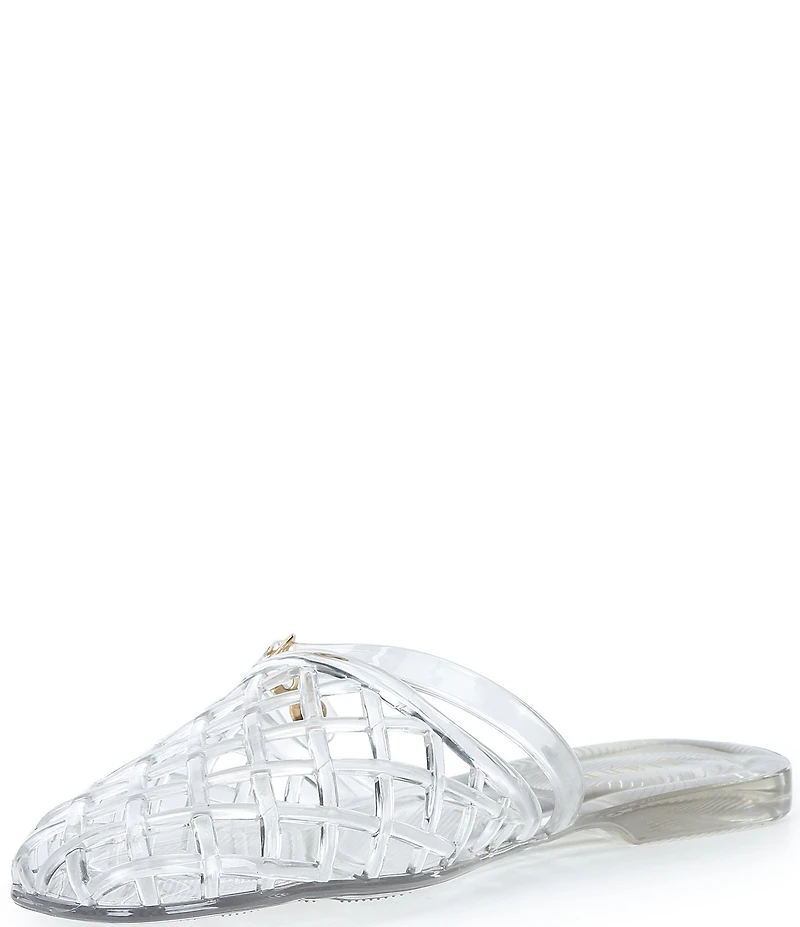 Gianni Bini Jayne Jelly Woven Mary Jane Flat Mules