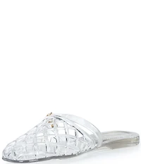 Gianni Bini Jayne Jelly Woven Mary Jane Flat Mules