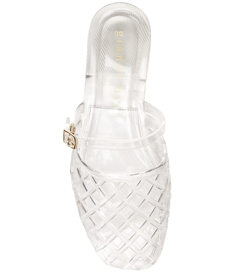Gianni Bini Jayne Jelly Woven Mary Jane Flat Mules