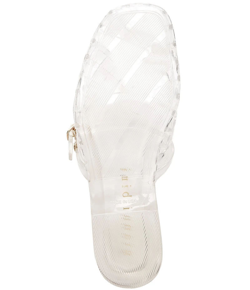 Gianni Bini Jayne Jelly Woven Mary Jane Flat Mules