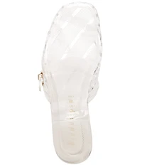 Gianni Bini Jayne Jelly Woven Mary Jane Flat Mules