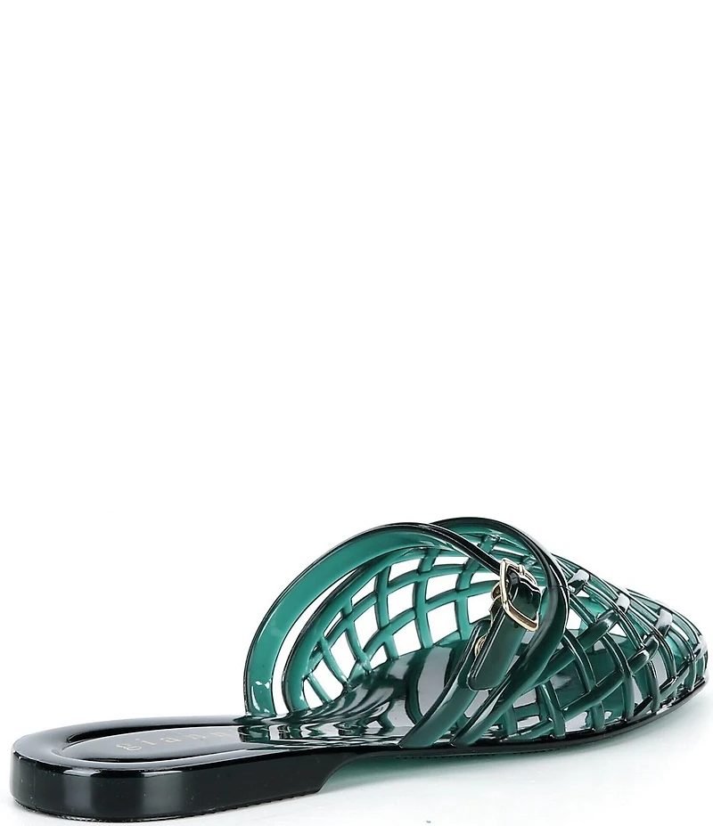 Gianni Bini Jayne Jelly Woven Mary Jane Flat Mules