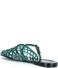 Gianni Bini Jayne Jelly Woven Mary Jane Flat Mules