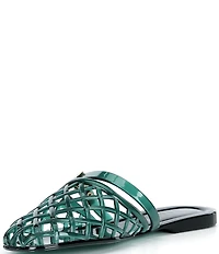 Gianni Bini Jayne Jelly Woven Mary Jane Flat Mules