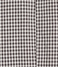 Gianni Bini Jemma Gingham Print Shawl Collar Ruched 3/4 Sleeve Coordinating Boyfriend Blazer