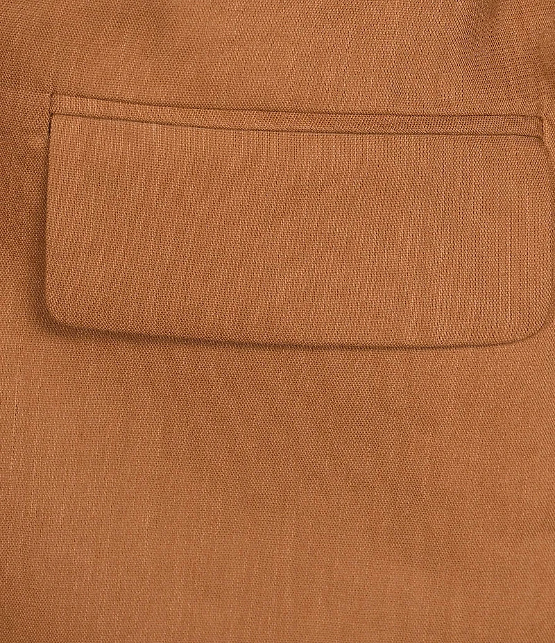 Gianni Bini Jemma Notch Lapel Collar Long Sleeve Linen Blazer