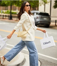 Gianni Bini Jemma Ruched 3/4 Sleeve Shawl Collar Twill Boyfriend Blazer